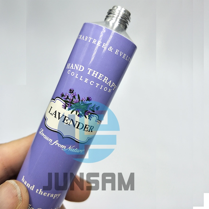 Aluminum Empty Tube with Open Orifice Nozzle for Hand Therapy Care Packaging