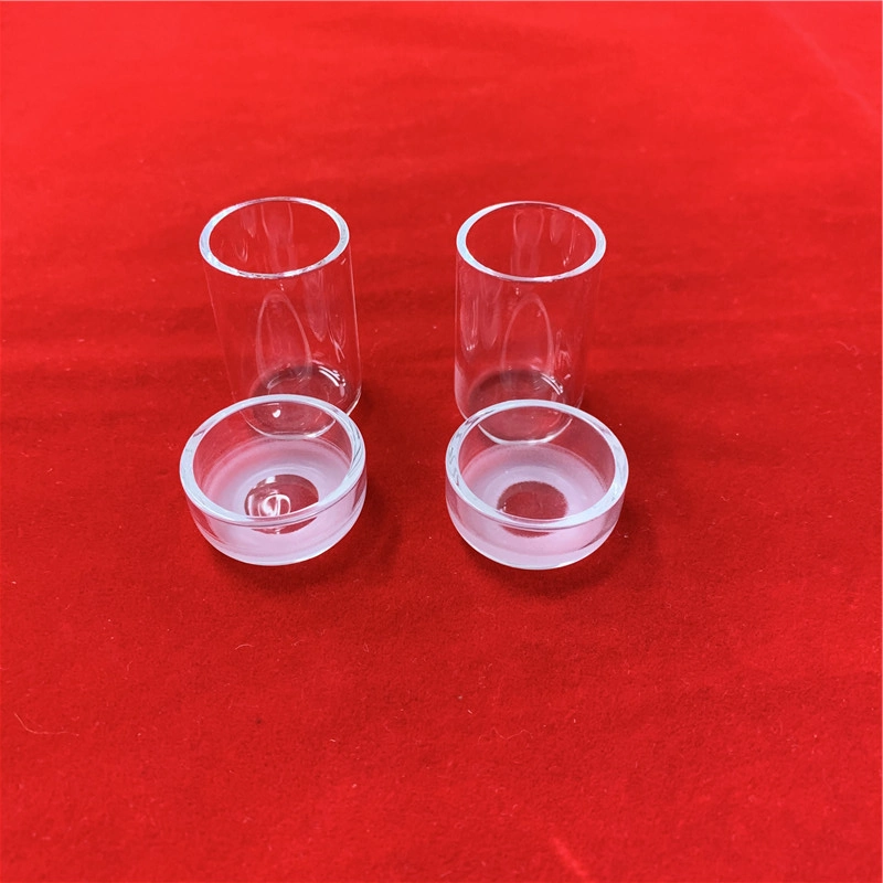 High Corrosion Resistance Transparent Customized Quartz Glass Rademacher Crucibles with Cover