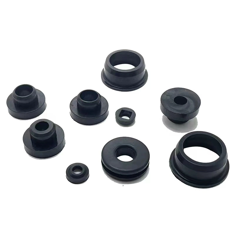 Custom Durable Round Shock Absorb Screw Mount Plastic Rubber for Cable Wire