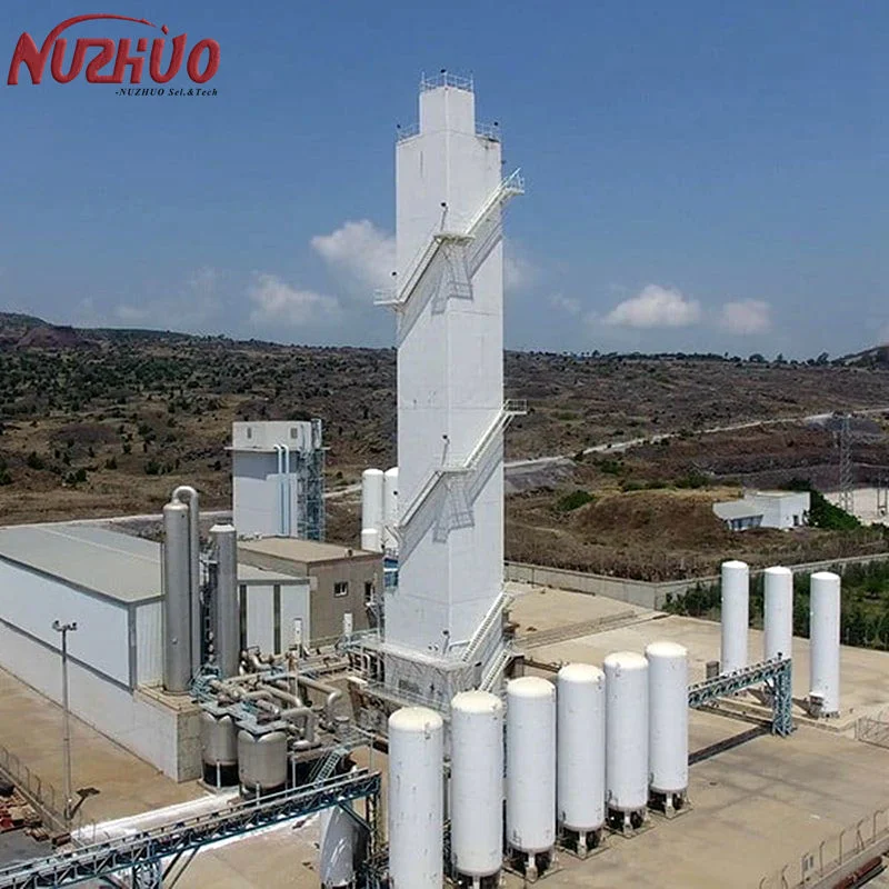 Fábrica de produção de azoto árgon para oxigénio líquido industrial e Medica Nuzhuo