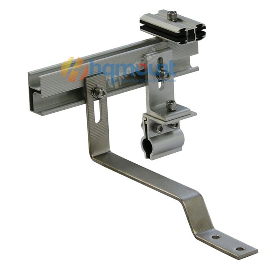 Sistema de montagem em teto inclinado Solar Solar Instalação de Gancho do telhado de metal