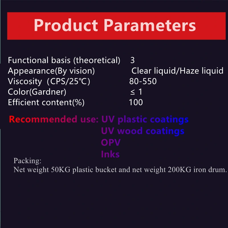 L'acrylate de polyuréthane Self-Matting polymère pour Mattingcoating UV sur le plastique, bois, papier