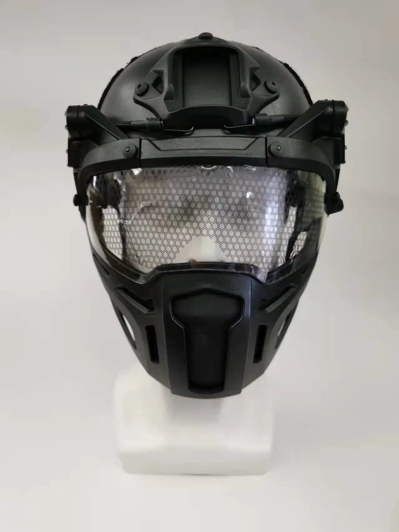 Black Advanced Full Face / Head Helmet Protection System