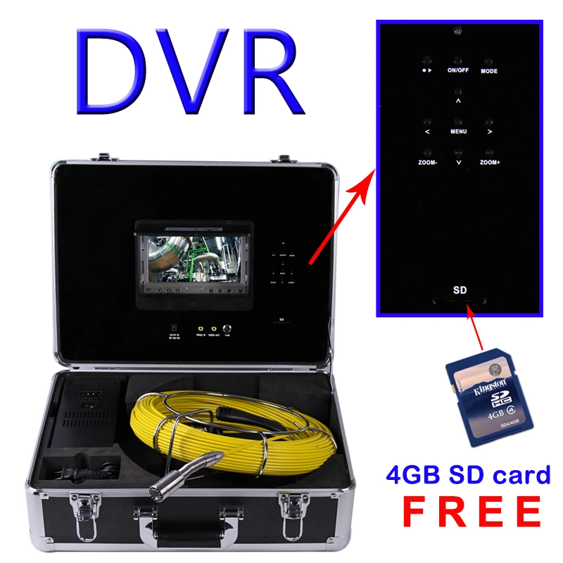 7'' Digital-Bildschirm DVR Abfluss/Abwasser/Rohr/Schornstein Video Inspektionskamera 7D