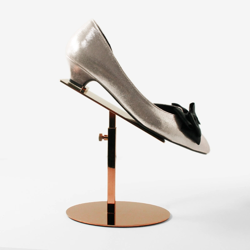 Stainless Steel Gold Metal Shoes Display Holder Stand for Shop