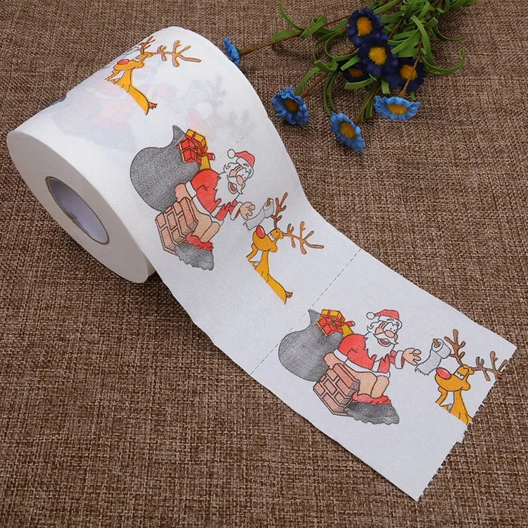 Ulive Best Quality Funny Pattern 2 Ply Embossed Customized Toilet Paper