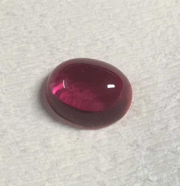 Machine Cut Oval Shape with Flat Back 5#Ruby Price Synthetic Ruby Gemstone