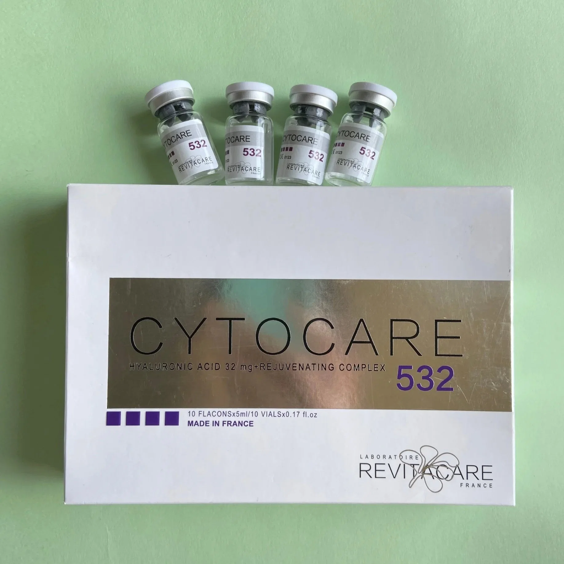 L'Acide Hyaluronique Cytocare 532 (5 vialsX5ml) réduit les rides et les lignes fines