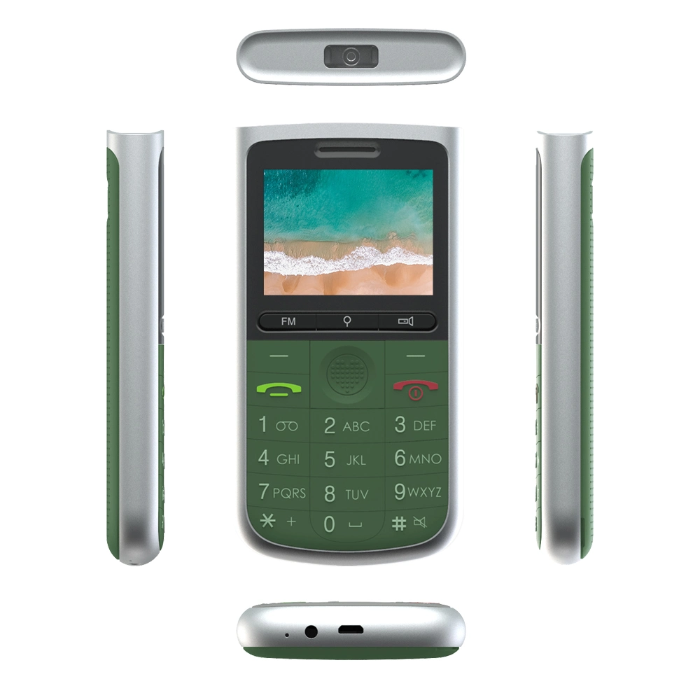 Unique Senior Bar Phone 2.4 Inch Box Speaker Loud Sound 4G Feature Phone 2g GSM Big Button Sos Type C Feature Phone