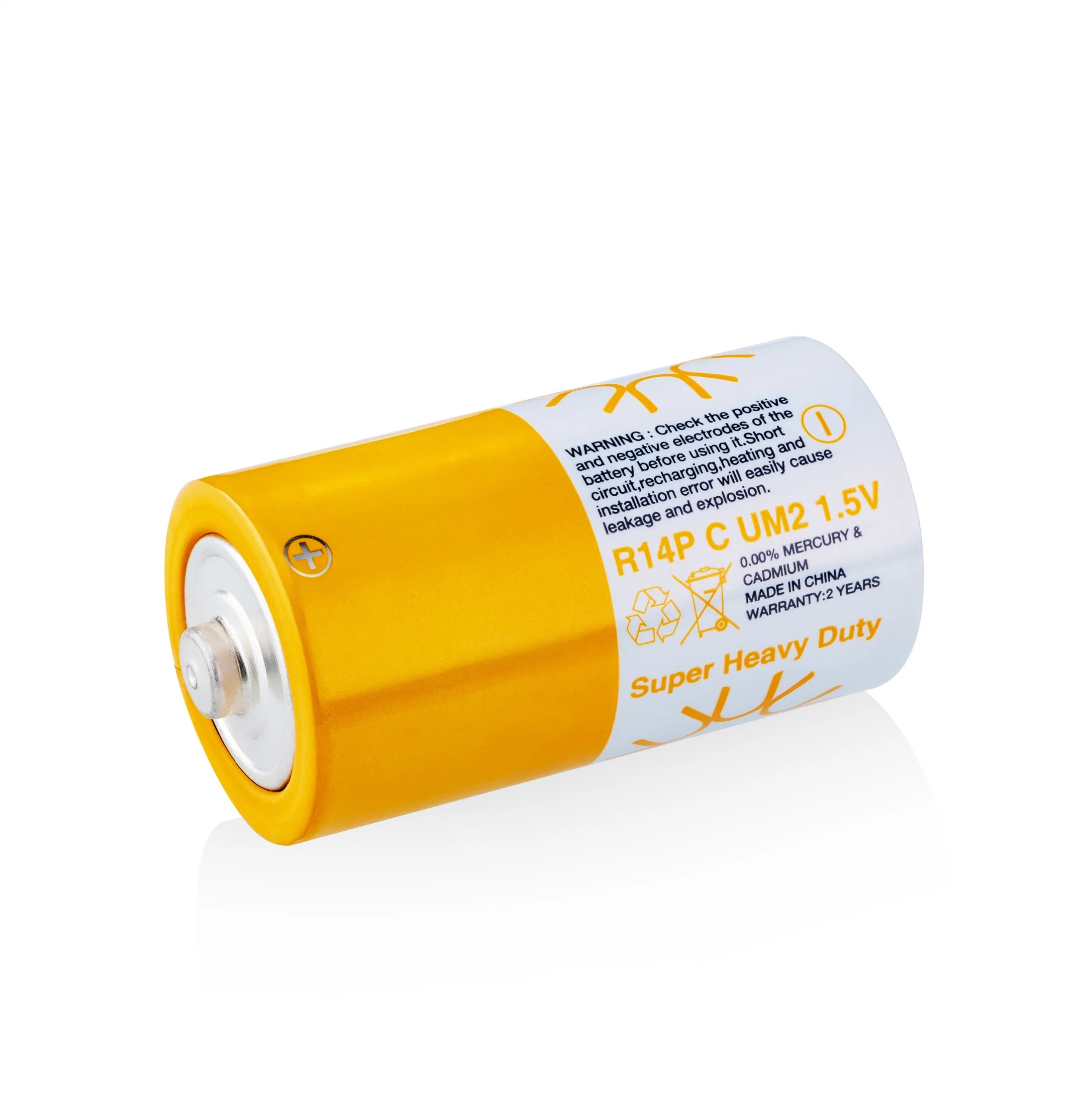 Manufacturer 280mins R14 Um2 1.5V C Size Primary Dry Battery for Torch