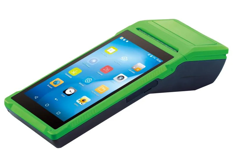 Factory Movable Handhold Touch POS Terminal with Printer Inside Qr Barcode