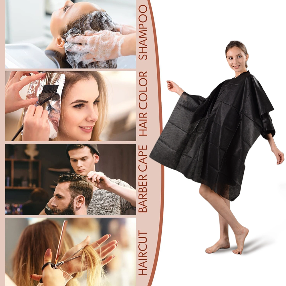 2021 Hot Selling Disposable PE Cutting Cape for Hairdressing Topmed