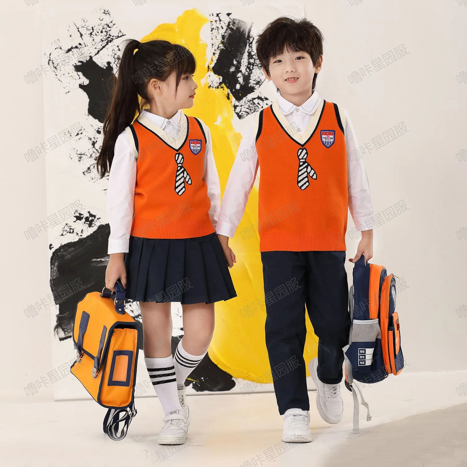 100% Cotton Customized Baby Products for Educational Institutions Class Uniform with Cheap Price