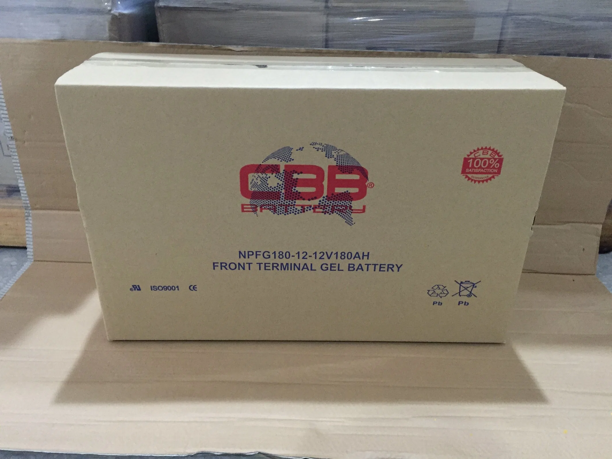 Slim Front Terminal 12V180ah Gel Deep Cycle Telecom Battery