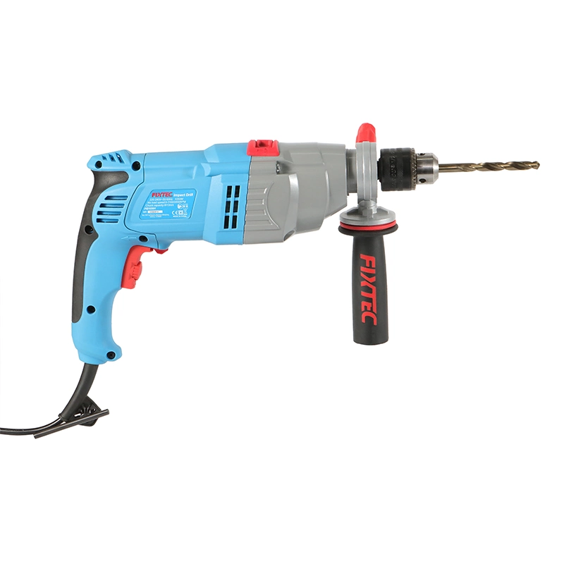 Fixtec China Professional 1050W Electric Drill 13mm Chuck Corded Impact Drill Electric Power Tools