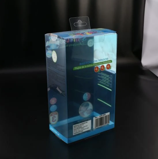 Printed Clear Transparent Color Gift Packaging Box Earphone Micro Phone Case PVC Pet Plastic Box