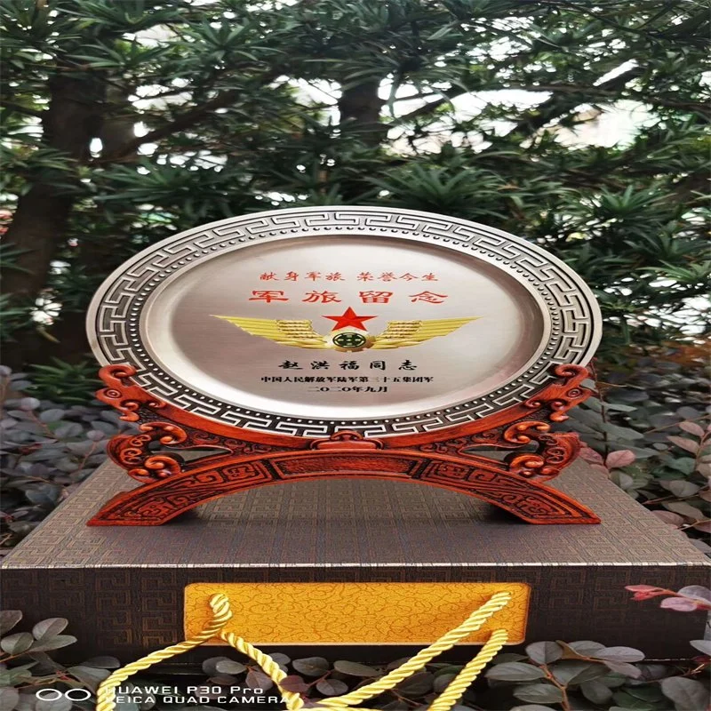 Best Selling Customized Brass Etched High quality/High cost performance  Decoration Souvenir Award Plaque Plate Metal Art and Craft