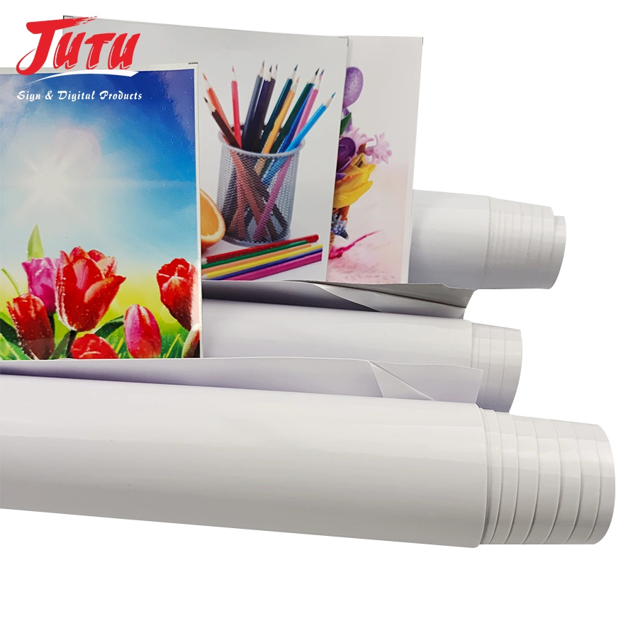 Jutu Hot Selling High-Quality Advertising Self-Adhesive Sticker Transparent Self Adhesive Material Vinyl Paper with High quality/High cost performance 