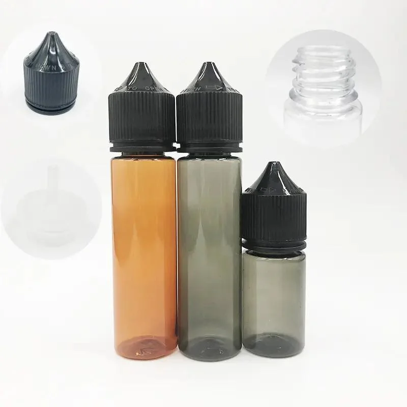 10ml 15ml 30ml 60ml 100ml 120ml Liquid Pet Dropper Bottles for Juice