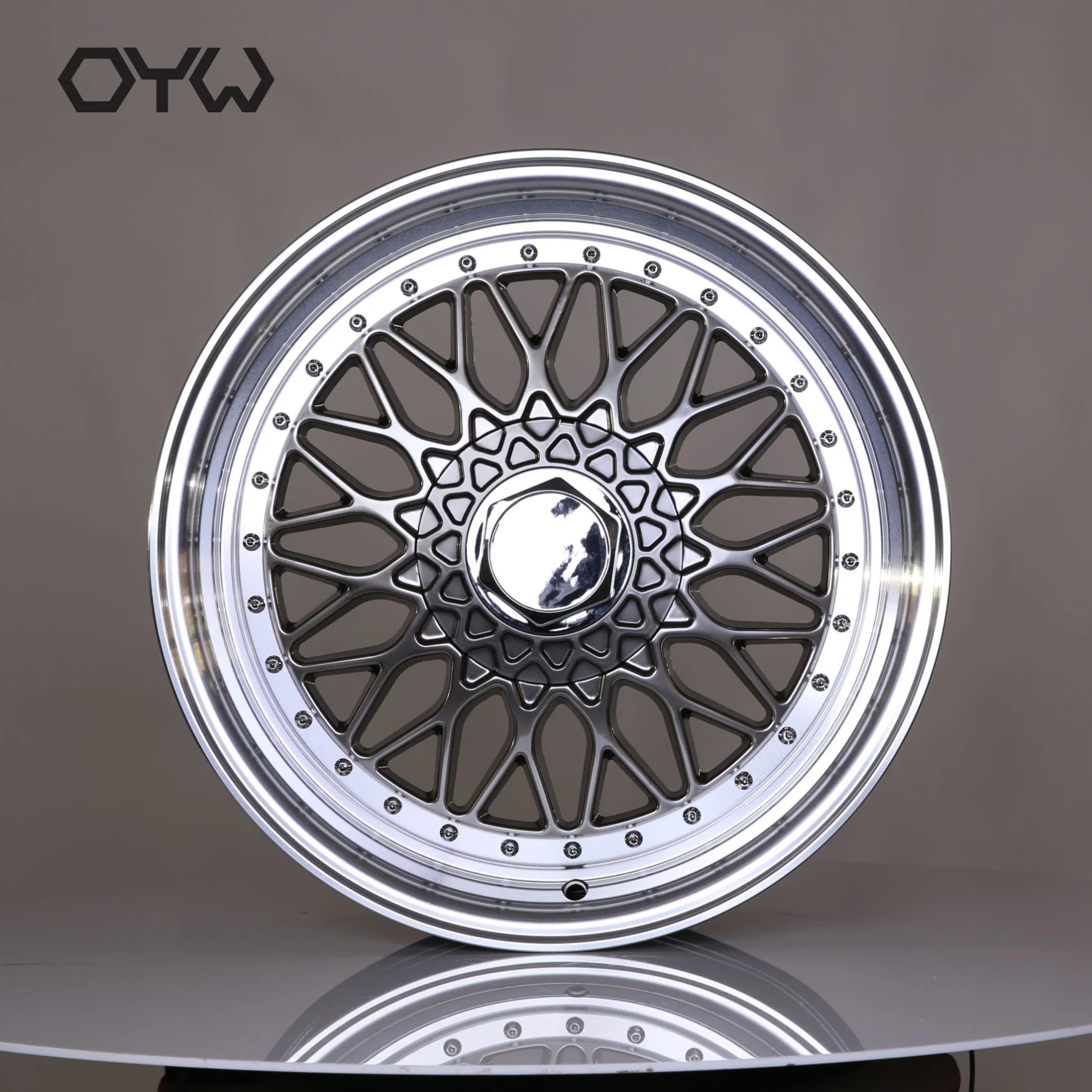 Hyper Sliver Machine Lip 15/17/18 Inch Aluminium Alloy Steel Wheels for Car