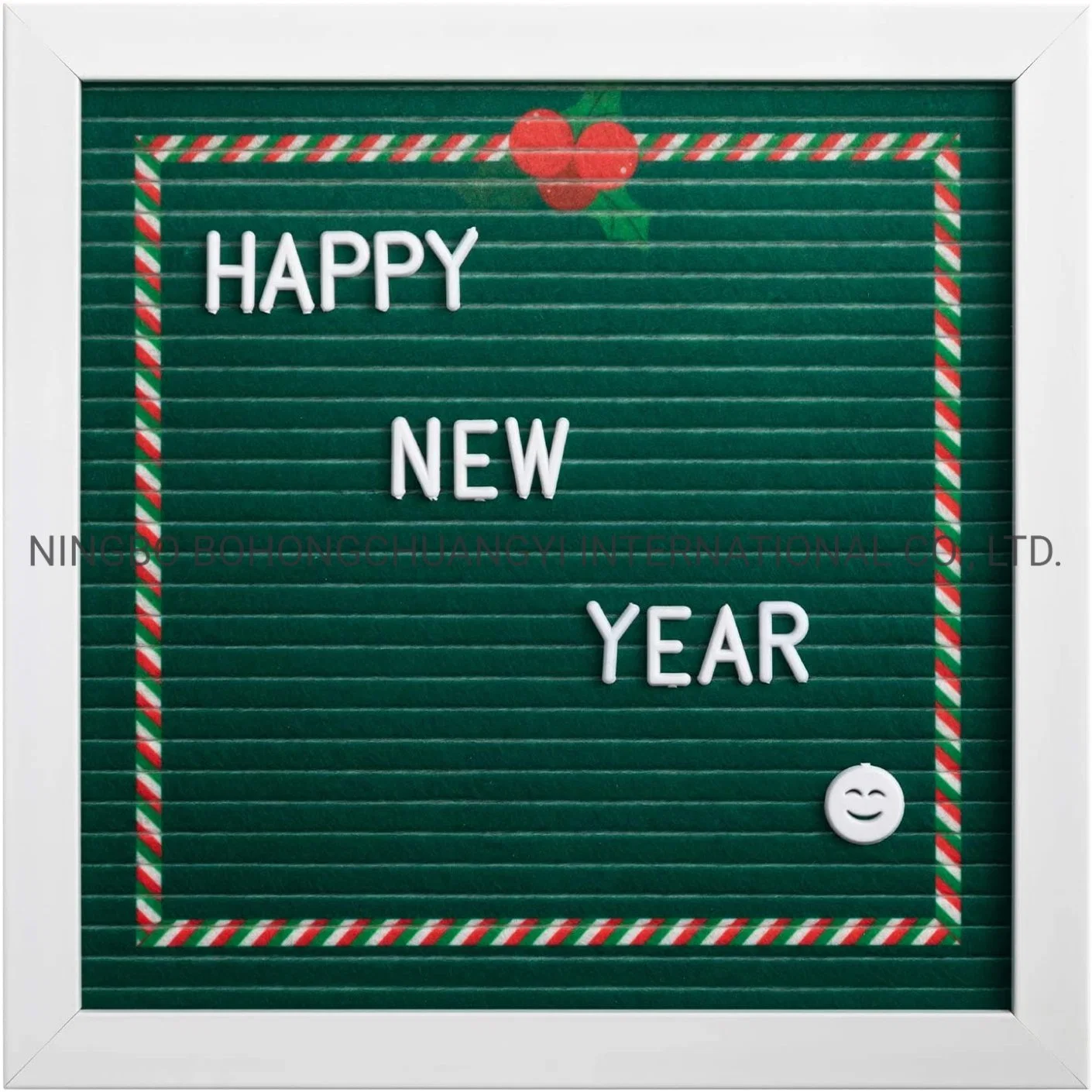 Christmas Letter Board with White Frame, Message Board with 340 White Plastic Letters, Rainbow