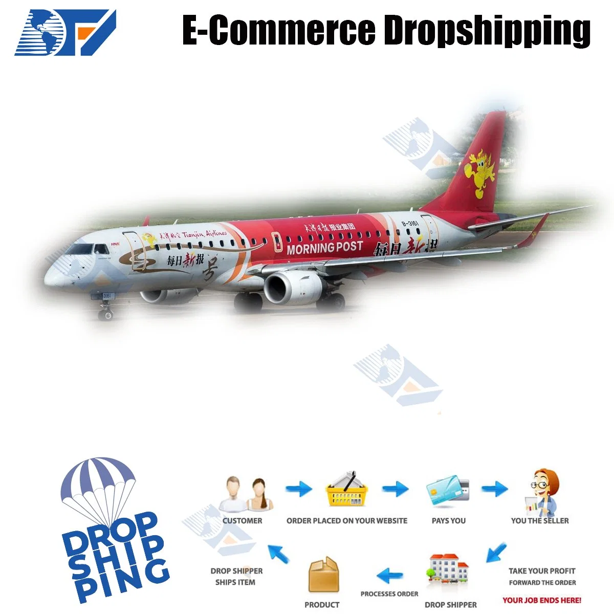 Dropshipping Dropshipping DDP de l'agent de l'Europe Italie Allemagne Agent de fret maritime