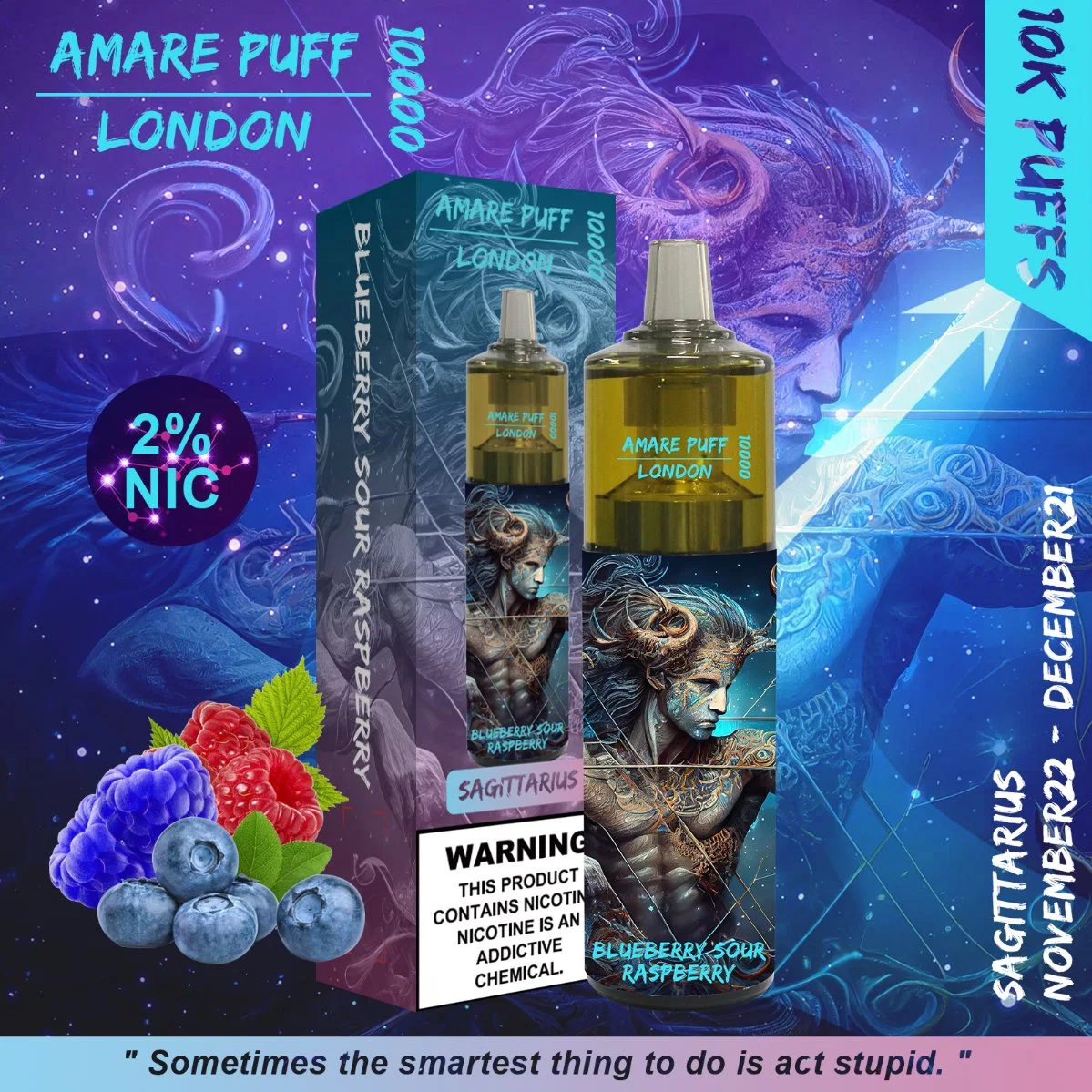 AMAE Puff London 10000 Puffs VAPE Pen Bar 20ml Mesh Flujo de aire de bobina ajustable Gorilla King VAPE Infy