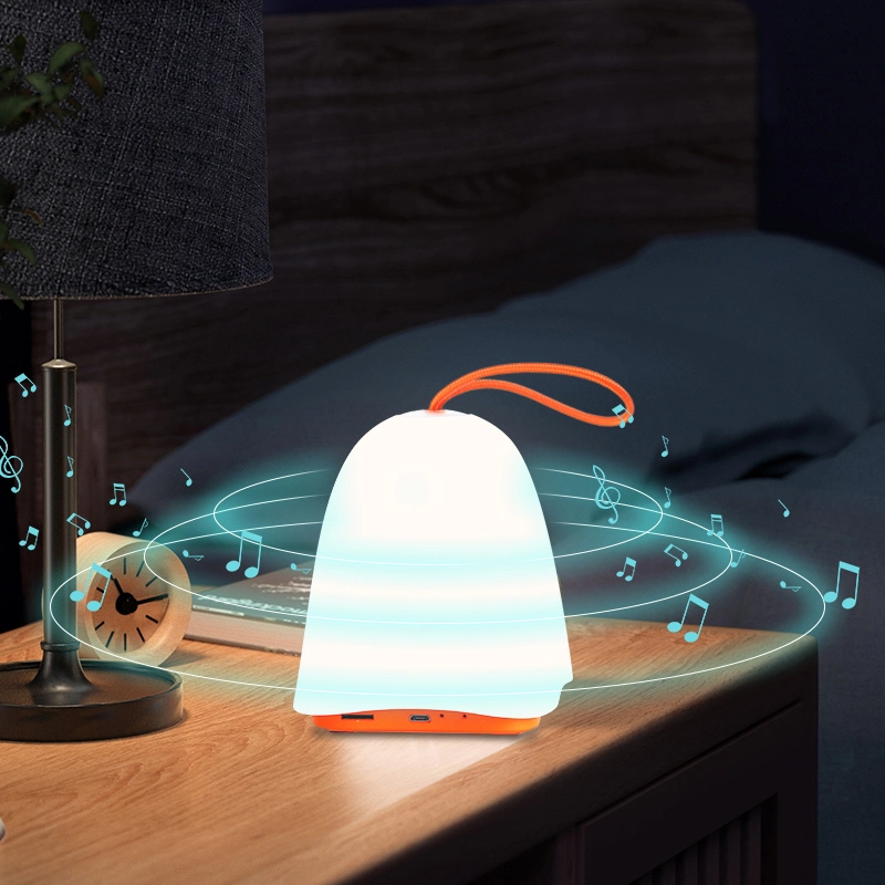 Tablette portable Cube L4 Lampe LED Moon Touch Haut-parleur Bluetooth avec Tweeter Quran et Veilleuse avec Lumières Néon.