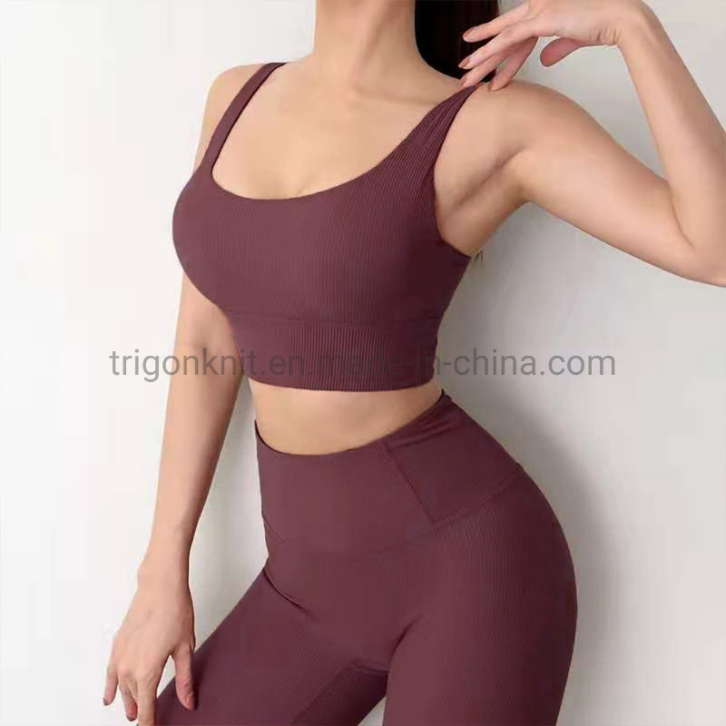 New Female Ladies Women&prime; S Seamless Athletic Activewear Fitness Yoga Set Sportswear for Women