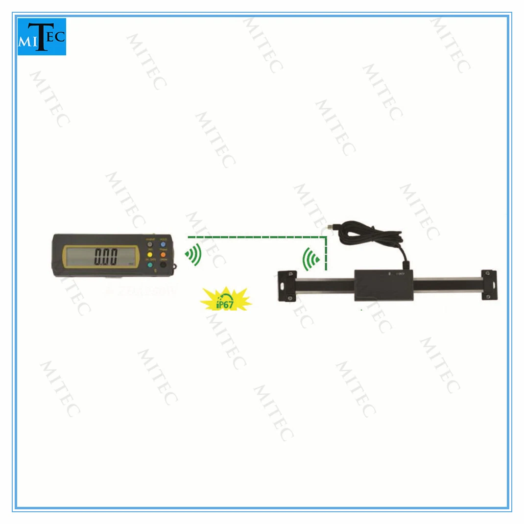 Digitale Anzeige Linear 0-1000mm präzise digitale LCD-Digital-Anzeige Drehmaschine Lineare Skala für Fräsmaschinen, Lineare digitale Anzeige