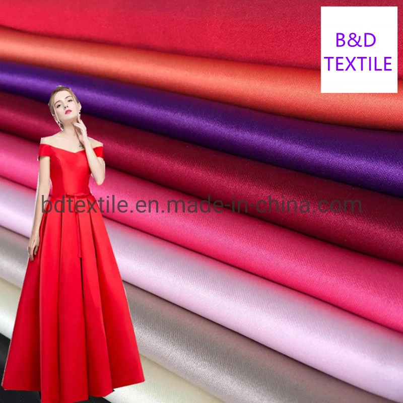 100% Polyester Silk Satin Fabric Bridal Satin for South American