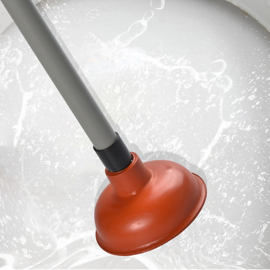 Rubber Toilet Plungers to Fix Clogged Toilets and Drain Bathroom Heavy Duty Force Cup Plunger