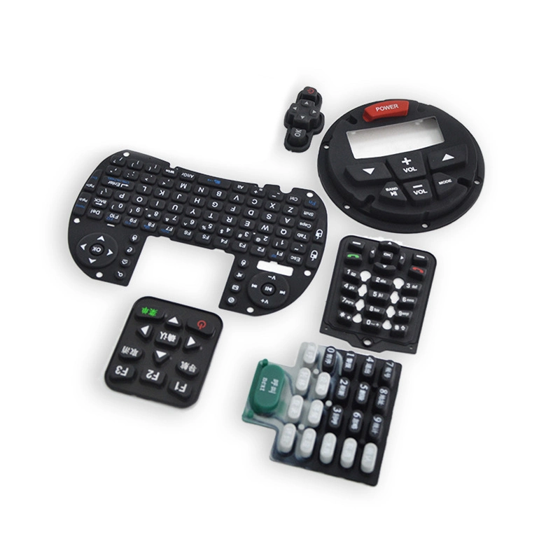 Customized Molded Silicone Rubber Push Buttons Electronic Keypads, Silicone Button