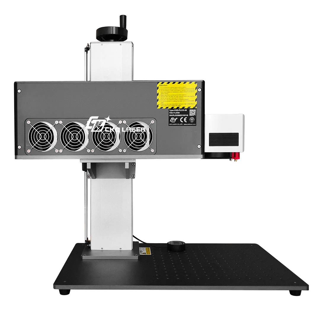 Kleines CO2 Laser Marking System mit einem gut gestalteten Körper und Sicherheits-Blitzleuchte für erhöhte Produktivität