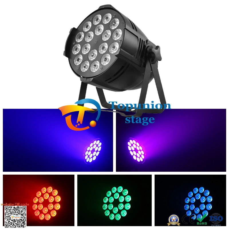 18PCS Color Adjustable PAR Can Light Garden Greening Effect Lights