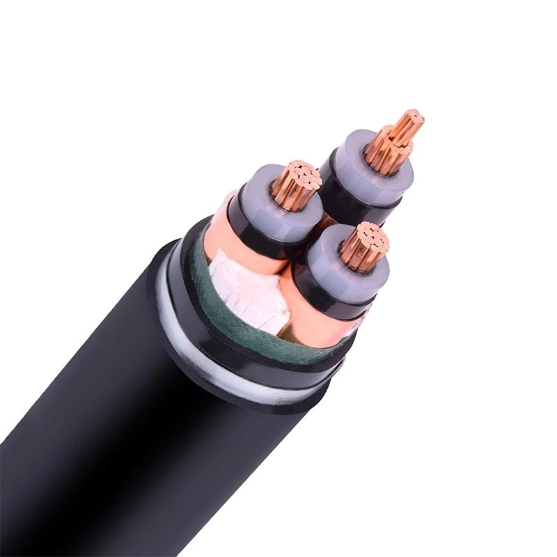 8.7/10kv Single/Three Core Electric Cable Copper/Aluminum Core XLPE Insulation PVC/PE Jacket Power Cable