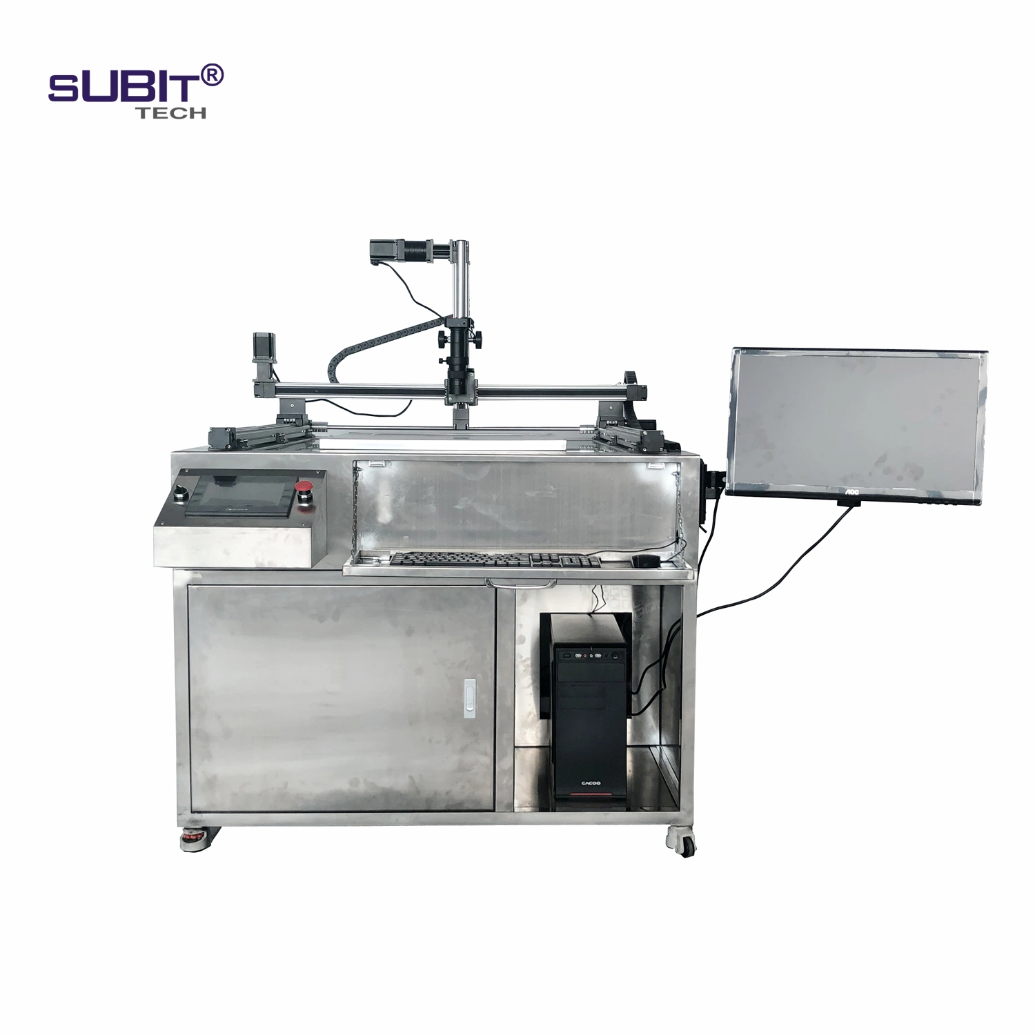 1000X900mm Steel Mesh Defect Checking Table with Microscope and Detector