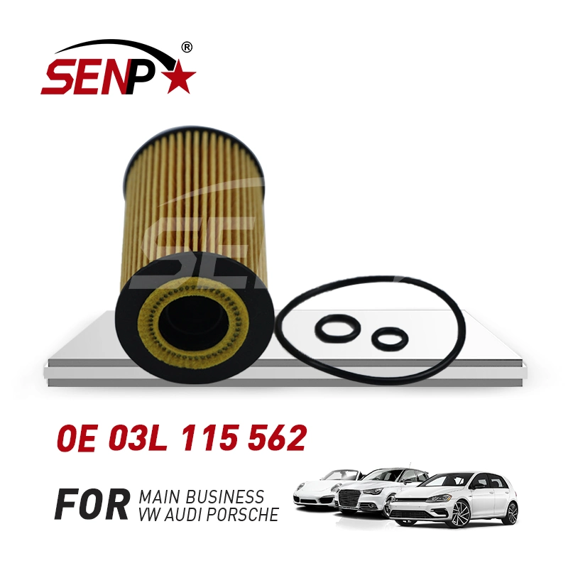 Senpei Spare Car Parts sistema de combustible filtro de aceite del motor para VW Golf Caddy Beetle Audi A1/A3/A4/A5/A6 OEM 03L 115 562 03L115562