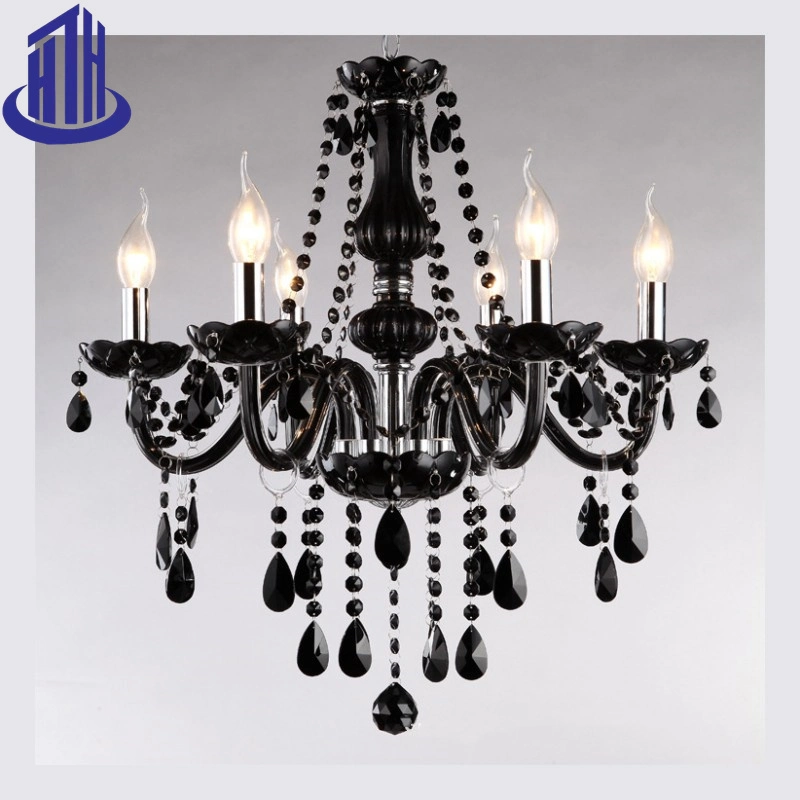 Black K9 Crystal Luxury Decorative Pendant Light Chandelier (8015)