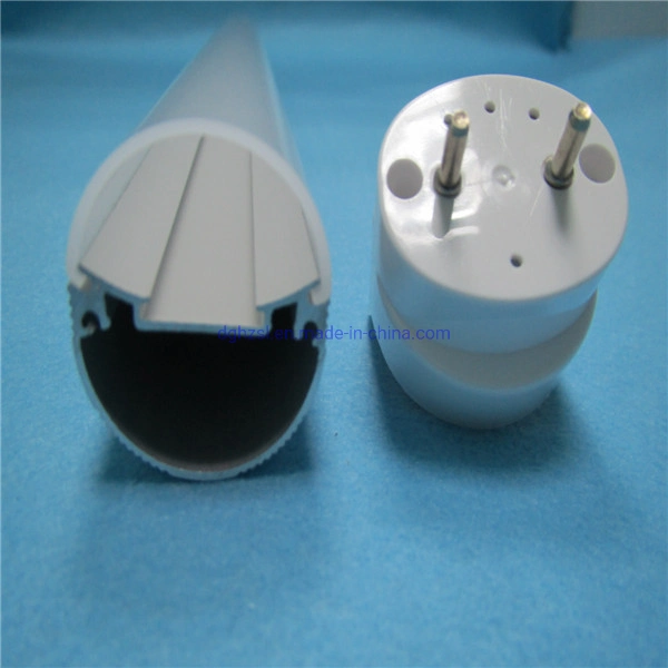 Aluminum Structure PC Cover Ellipse T8 LED Tube Light for LED Profile LED Al Housing