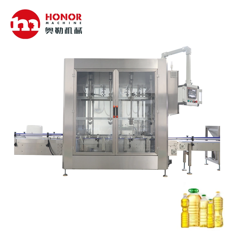 Complete Cosmetics Shampoo Peanut Oil Vegetable Oil Honey Sauce 0.5L 2L 5L 10L 20L Plastic Bottle Filling Labeling Packing Bottling Machine/Equipment