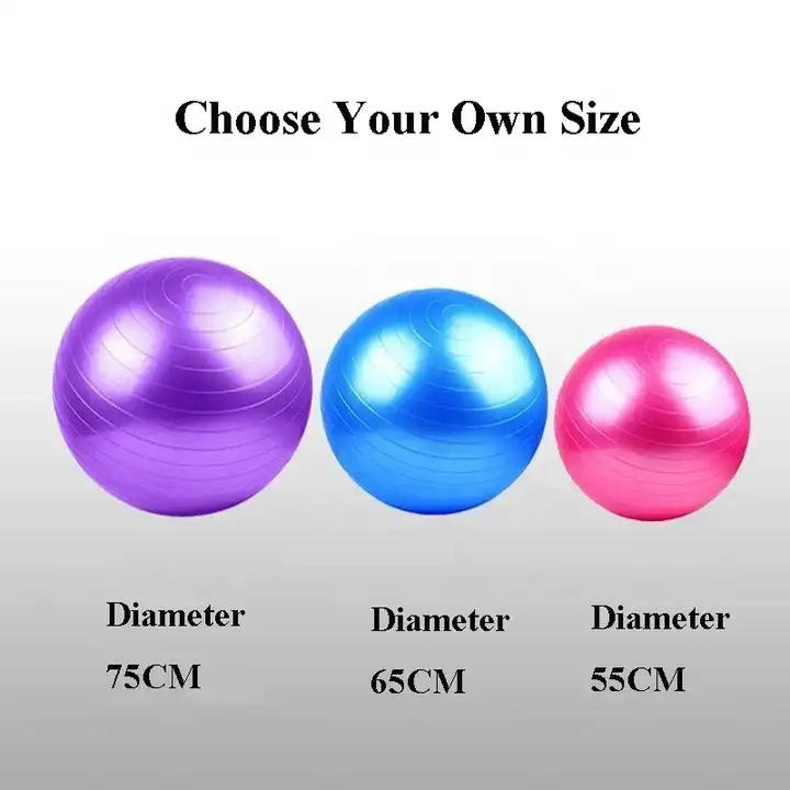 Sporting Goods 65cm Colorfur Silicone Yoga Exercise Massage Fitness Yoga Ball for Body Release