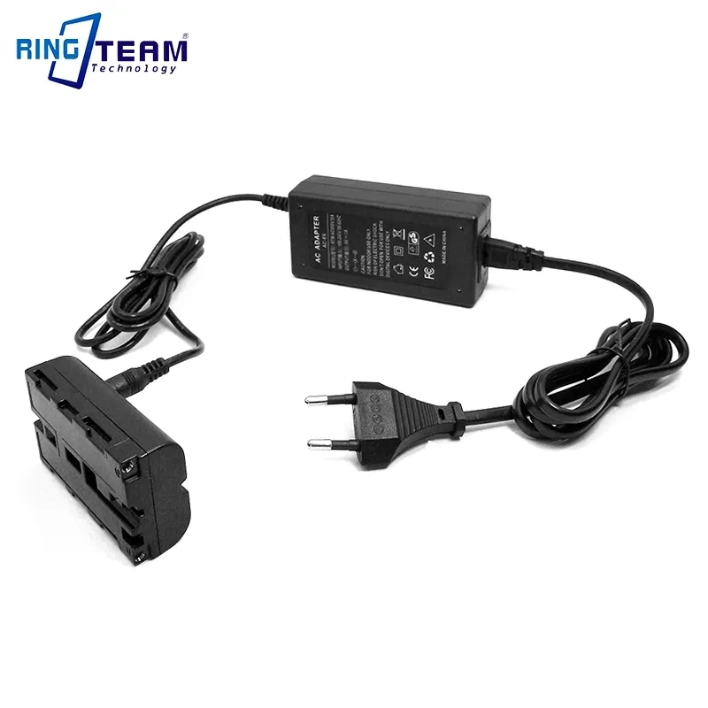 8V AC Power Adapter Plus Np-F550 Dummy Battery Decode Np-F970 F750 F570 for Sony HVR-M10p, HVR-M10u, HVR-V1e V1