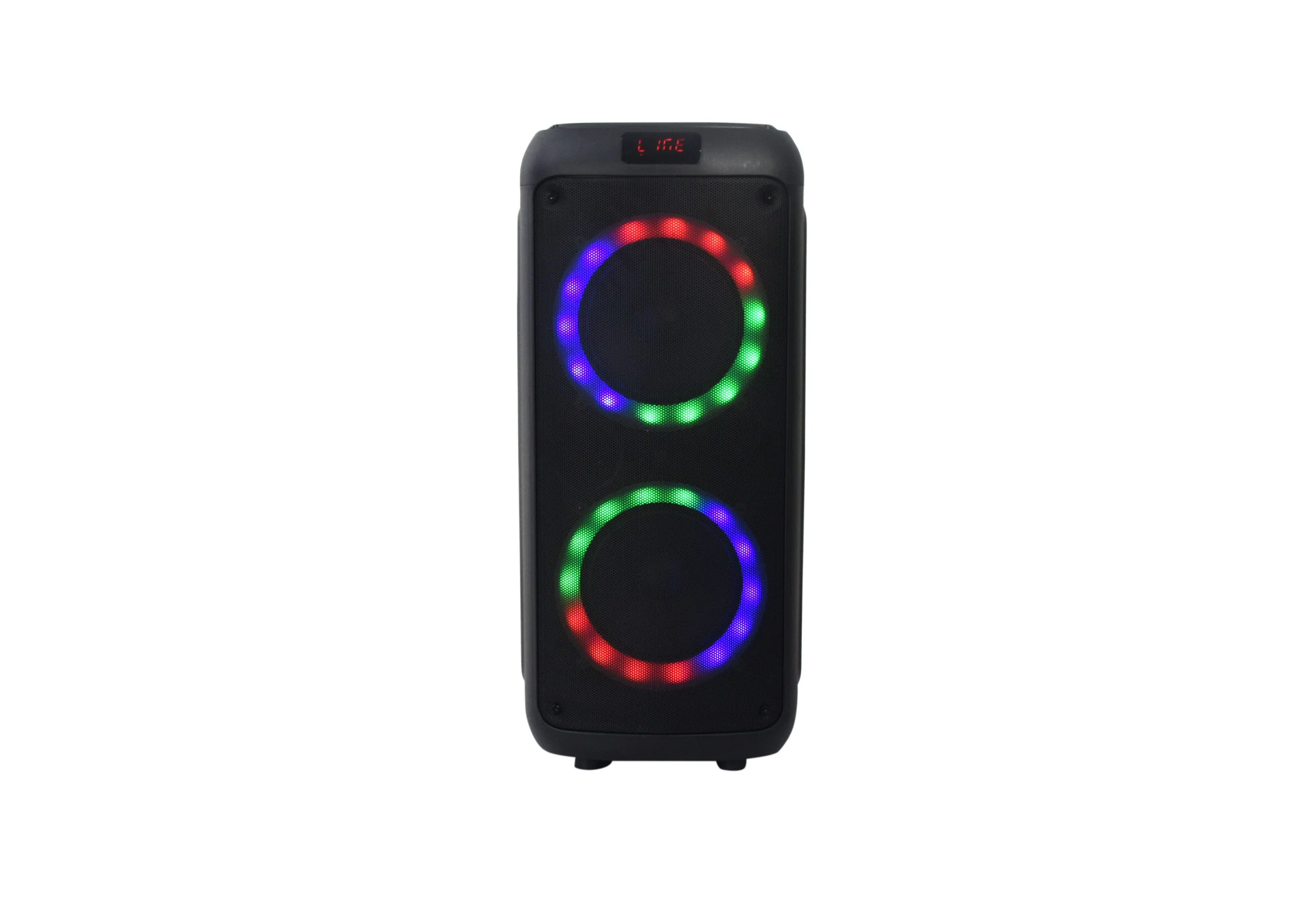 2022 New Small Size Dual 6.5inch Bluetooth Sound Rechargeable Party LED Wireless Box Speaker Audio