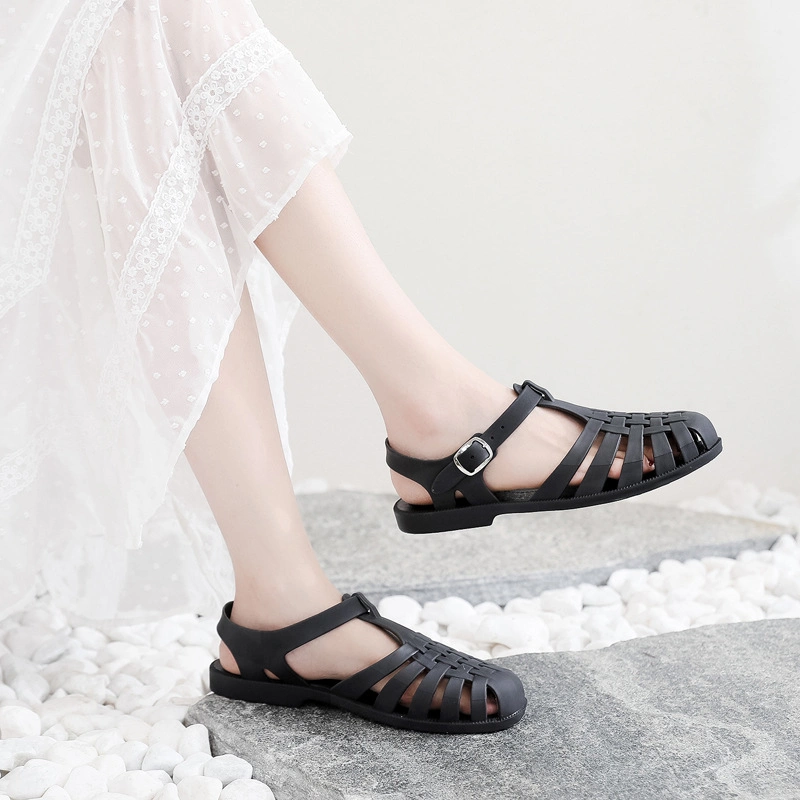 Women Summer Sandal Ladies Soft PVC Roma Beach Flat Shoes