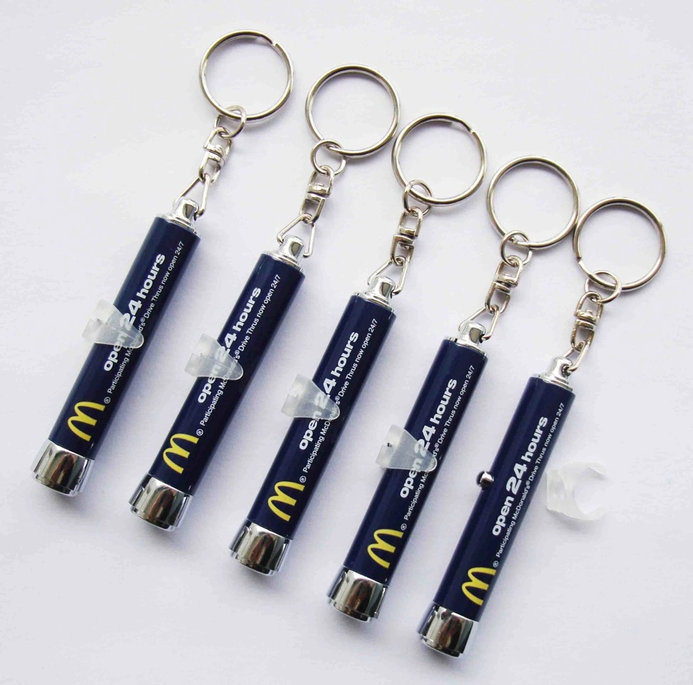 10% off Low MOQ Custom Projection Keychain LED Light with Full Color Projection LED Logo Projector Torch Keychain for Promotional Gifts