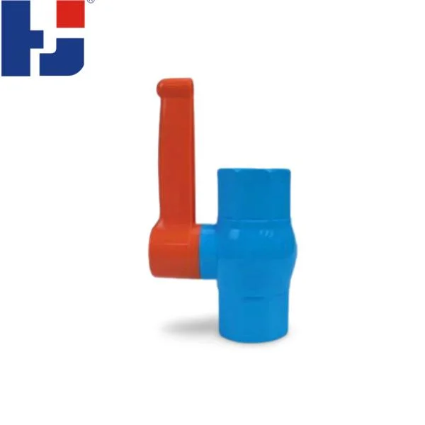 Plastic Pressure Pipe Tube Fittings Plastic Ball Valve Water Supply UPVC DIN Standard Octagonal Thread Ball Valve with Long Handle