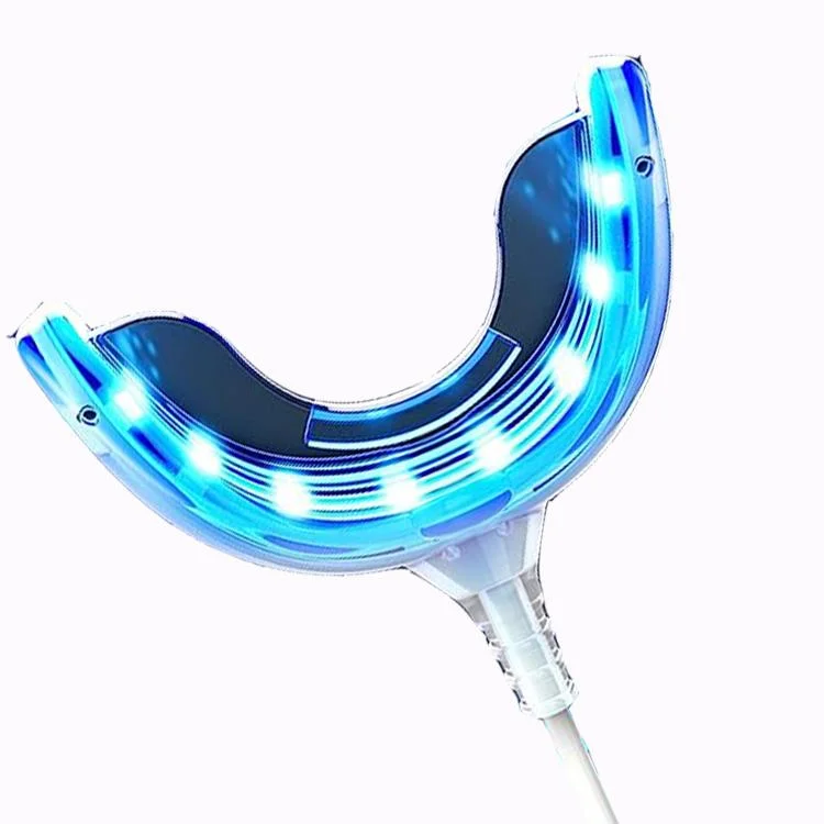 Mini Teeth Whitening Lamp 16X leistungsfähigeres blaues LED-Licht Mund Tablett Zähne Aufhellung LED Zähne Aufhellung Licht