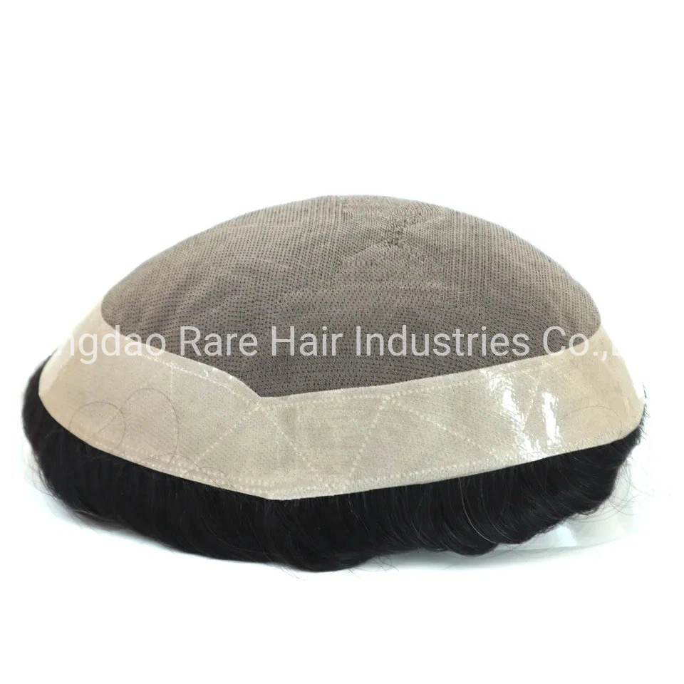 Fine Mono Top Hair Patch for Men Mono and PU Coat Npu Men Wig Toupee
