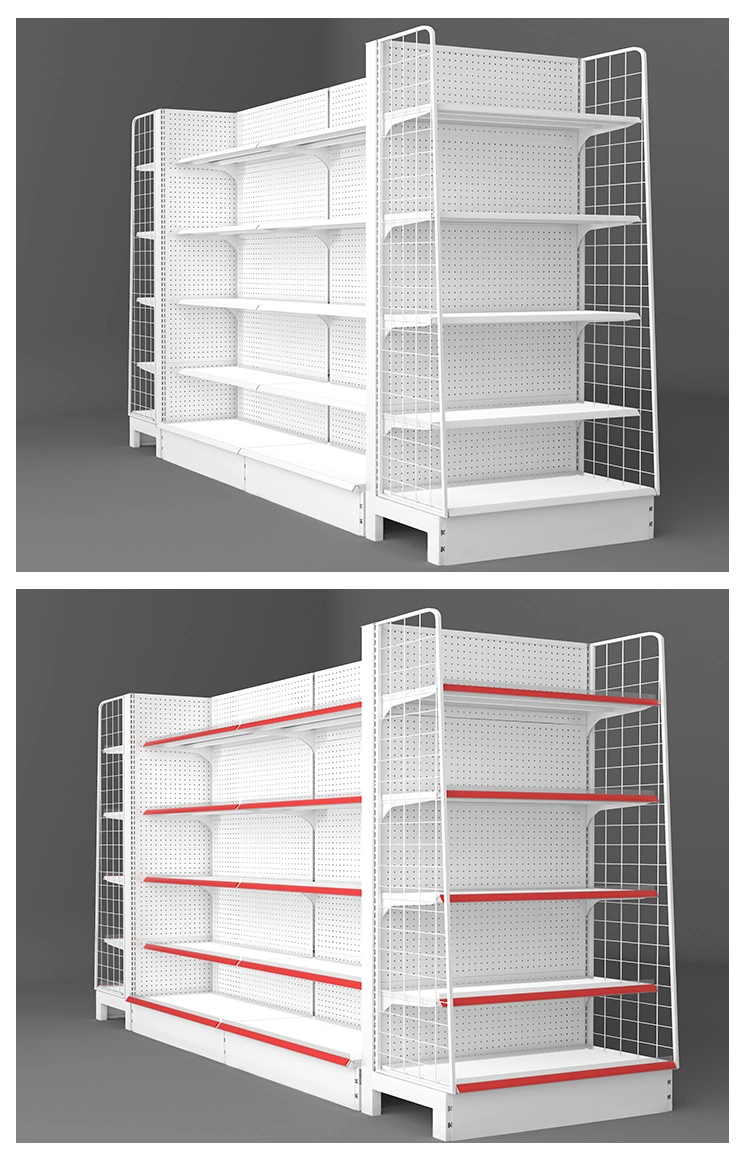 Design publicidade Loja de prateleiras Rack Gondola supermercado Display Prateleiras